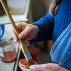 Kerstin Gren in her studio 2018